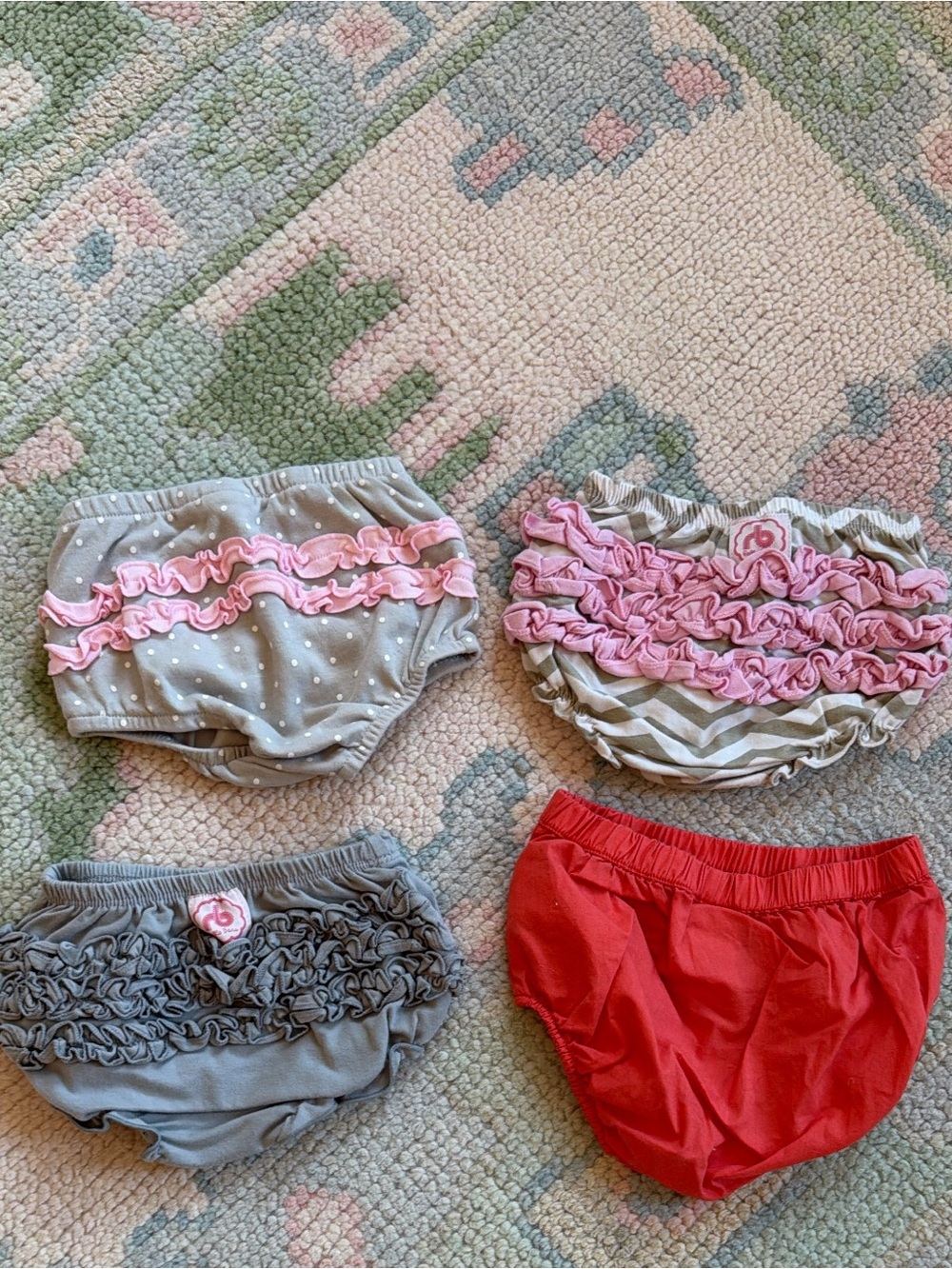 Ruffle Butts Baby Diaper Covers - Gray, Pink, Red